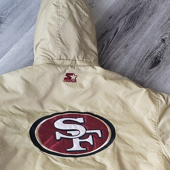 Vintage Starter Jacket Hooded XXL San Francisco Giants - Picture 2 of 9